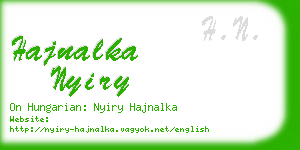 hajnalka nyiry business card